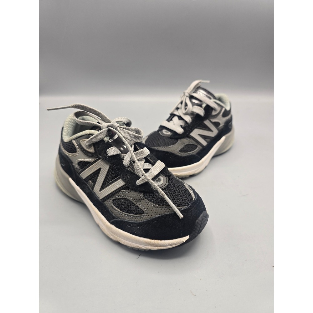 New Balance 990v6 Toddler Sneakers Black Grey IC990BK6 Size 9 US Kids